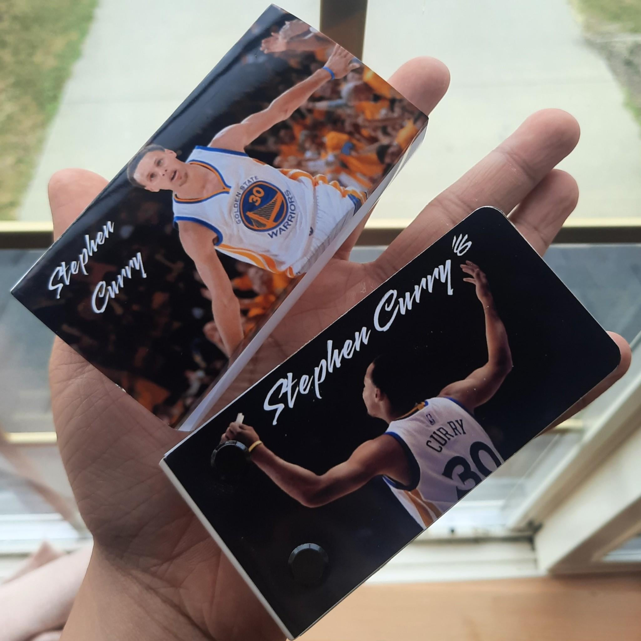 Stephen Curry Basketball Flipbook – Glossy Quality Print | Golden state warriors Animation | 10x5x3cm Flip Book Gift for NBA Fans