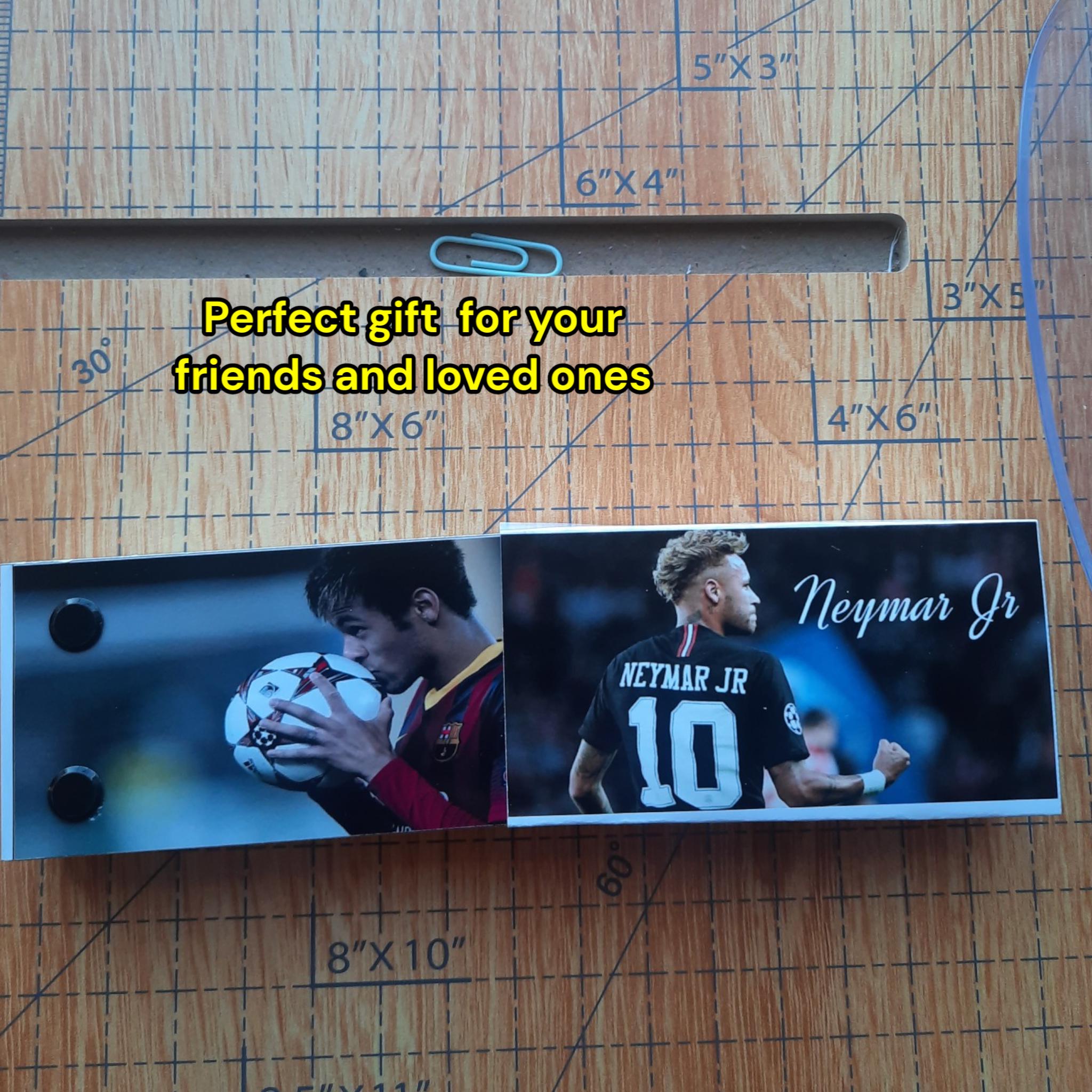 Neymar Flipbook – Iconic Soccer Moment Animation – Handmade Gift for Football Fans – couple gifts