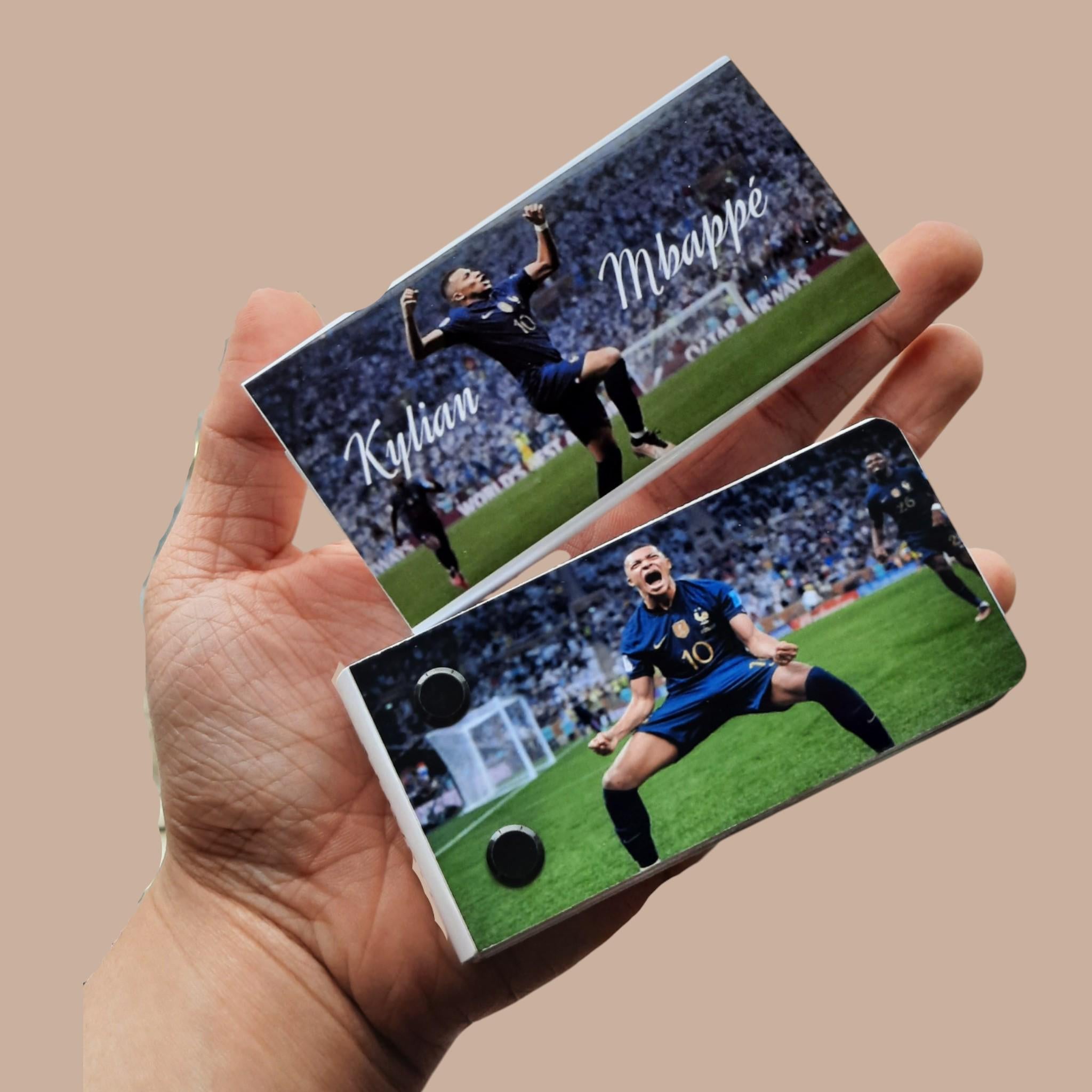 Mbappe Hat-Trick Flipbook – 2022 World Cup Final vs Argentina – Animated Soccer Collectible – Customizable Gift